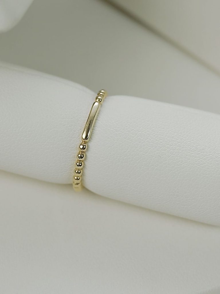 Bead and Bar Ring