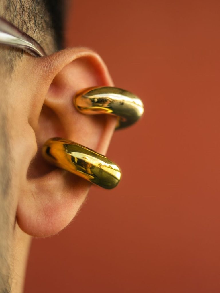 Bold Gold Double Ear Cuff