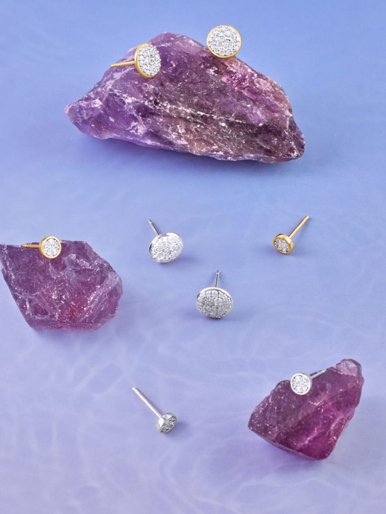 Crystal Disc Flat Back Stud