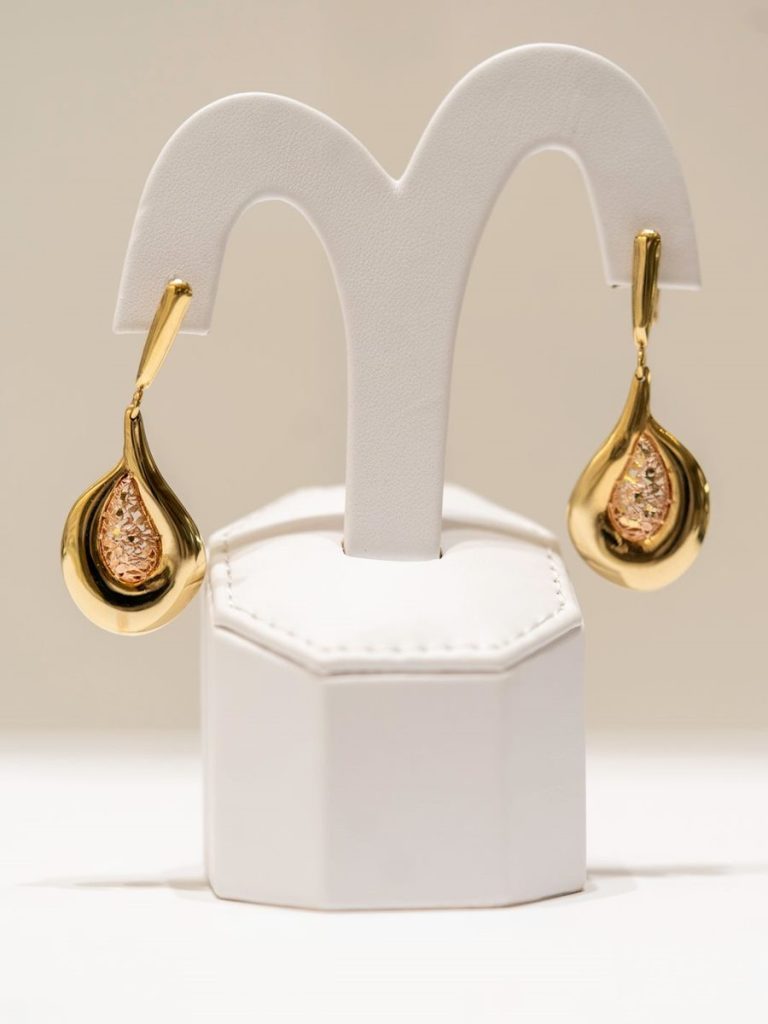 Golden Teardrop Earrings