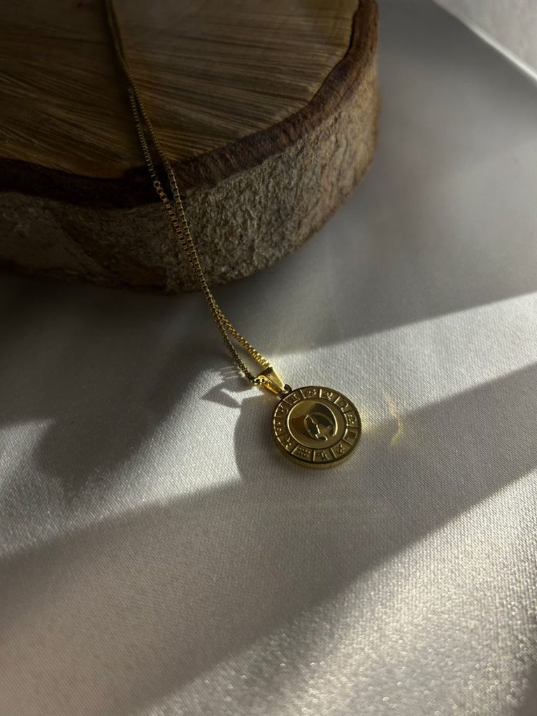 Sunburst Coin Necklace