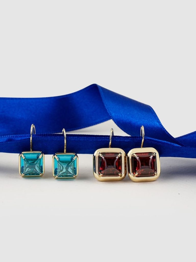 Three Pair Gem Stud Set